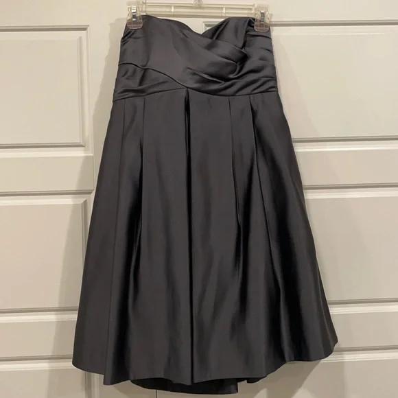 Melissa Sweet Dresses | Grey Short Bridesmaid Dress | Color: Black/Gray | Size: 8 | Christiperry734's Closet